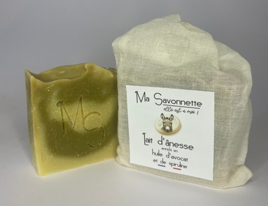 Savon Lait d'ânesse - Avocat - Spiruline
