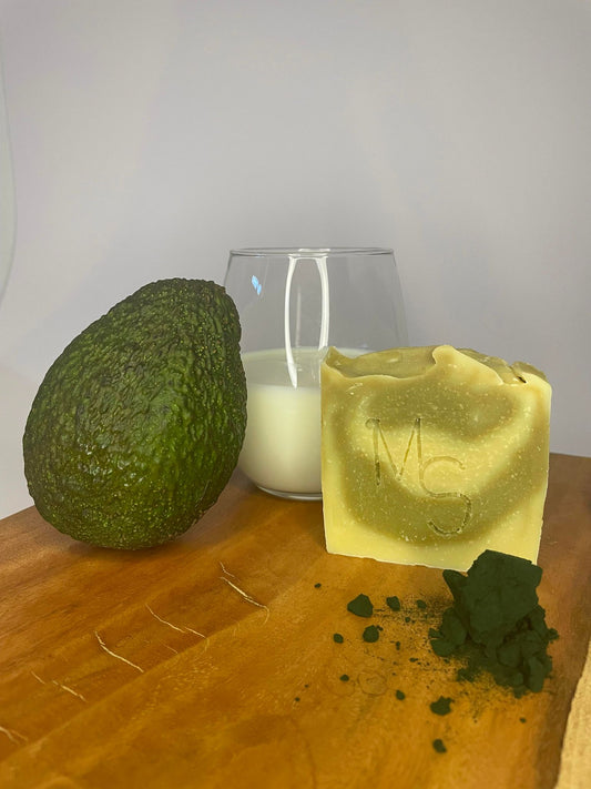 Savon Lait d'ânesse - Avocat - Spiruline